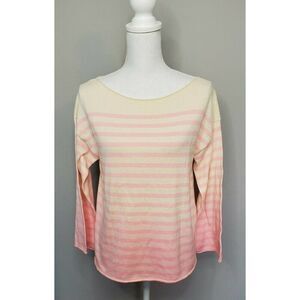 J Crew Sweater Ombre Stripe Champagne Pink Jasmine